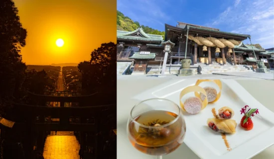 光の道：宮地嶽神社